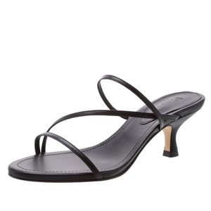 SCHUTZ Evenise Strappy Leather Kitten-Heel Sandals